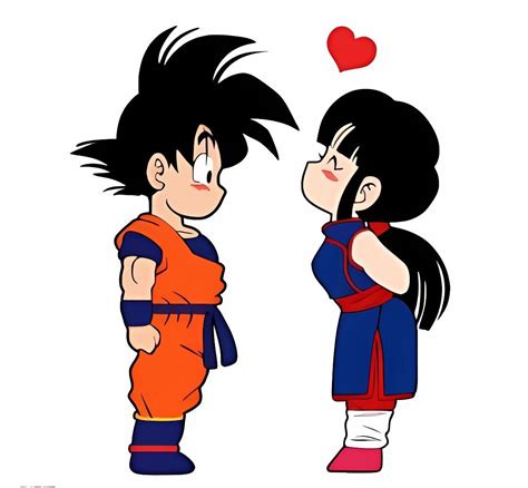 goku y su novia|Dibujos de goku y su novia